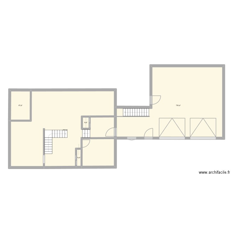 FG-35A. Plan de 5 pièces et 151 m2