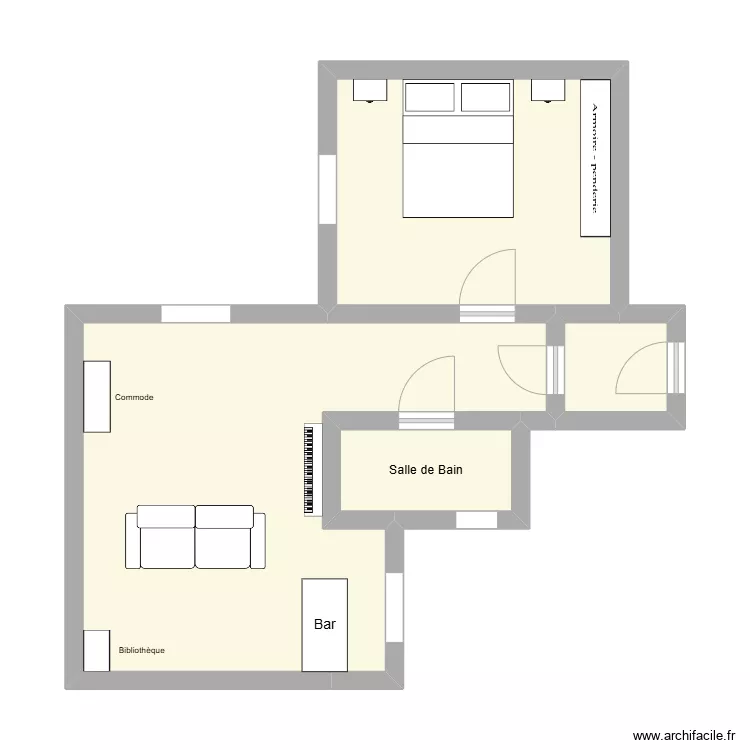 maison du love. Plan de 
