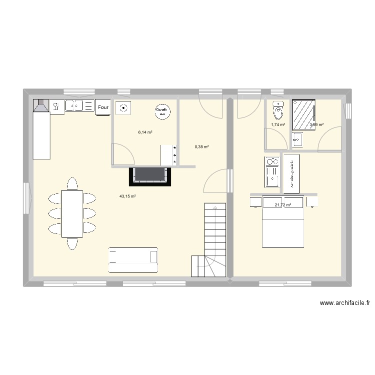 Maison. Plan de 0 pièce et 0 m2