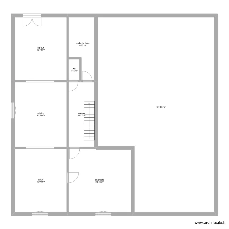 Marion1er etage. Plan de 