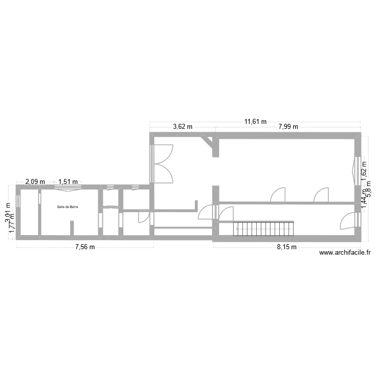 Rez-de-Chaussée-Sanitaire. Plan de 6 et 29 m² Rez-de-Chaussée-Sanitaire. Plan de 6 et 29 m²