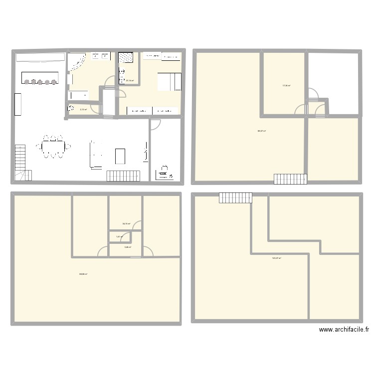 Appartement guentrange. Plan de 9 pièces et 396 m2