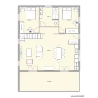 Maison 90m2 RDC (Version étage)