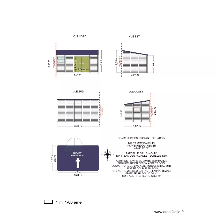 DP 4 M Dauphin. Plan de DP 4 M Dauphin. Plan de