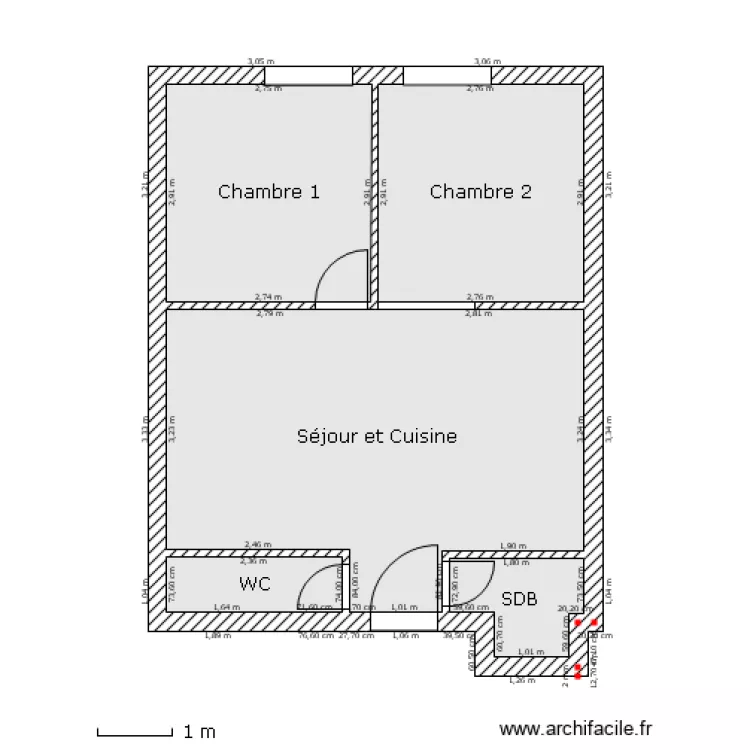 Plan 40m² Vide 2. Plan de Plan 40m² Vide 2. Plan de
