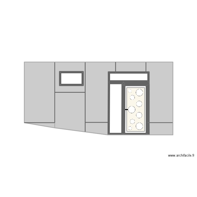 Façade porte entrée 5. Plan de 11 pièces et 18 m2