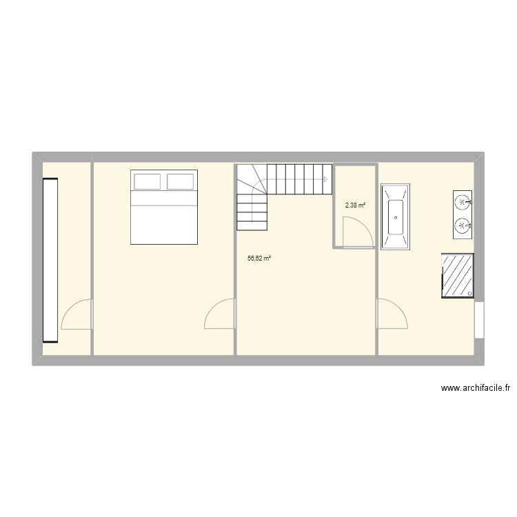 etage. Plan de 0 pièce et 0 m2