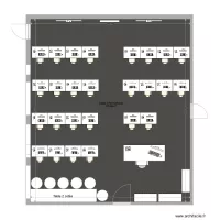 Plan salle informatique align&eacute; vers tableau vairiante 1