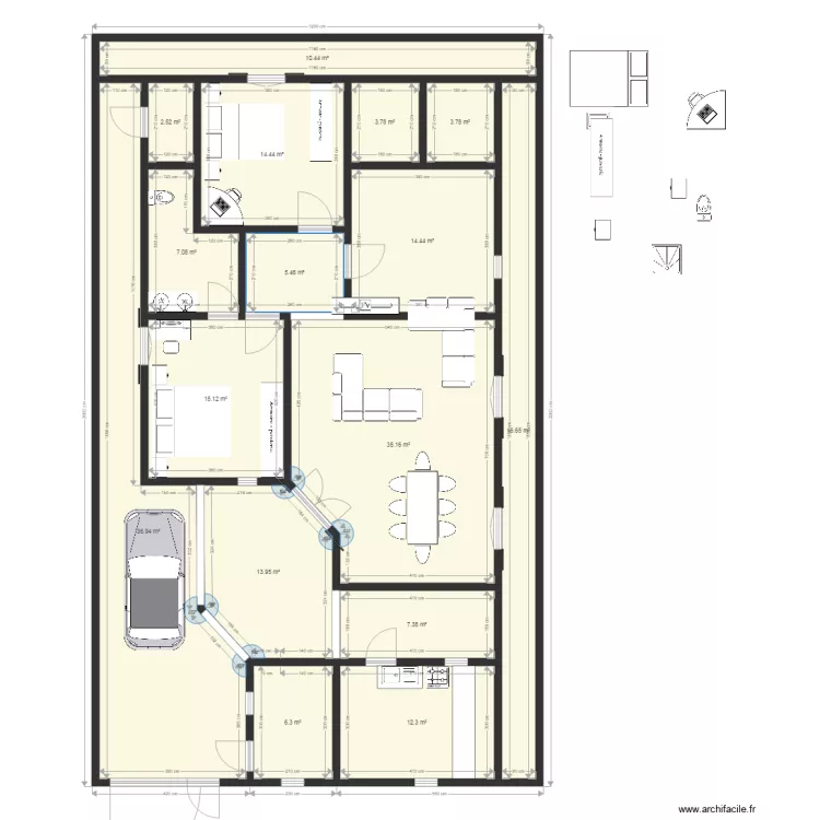Tournesol Very Small V2. Plan de 0 pièce et 0 m2 Tournesol Very Small V2. Plan de 0 pièce et 0 m2