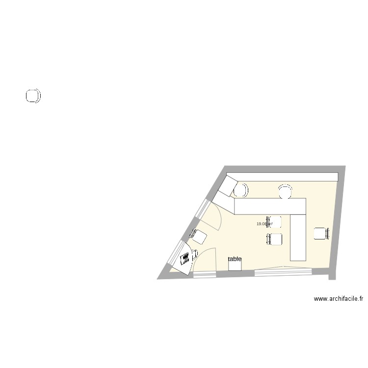 travaux magasin. Plan de 0 pièce et 0 m2