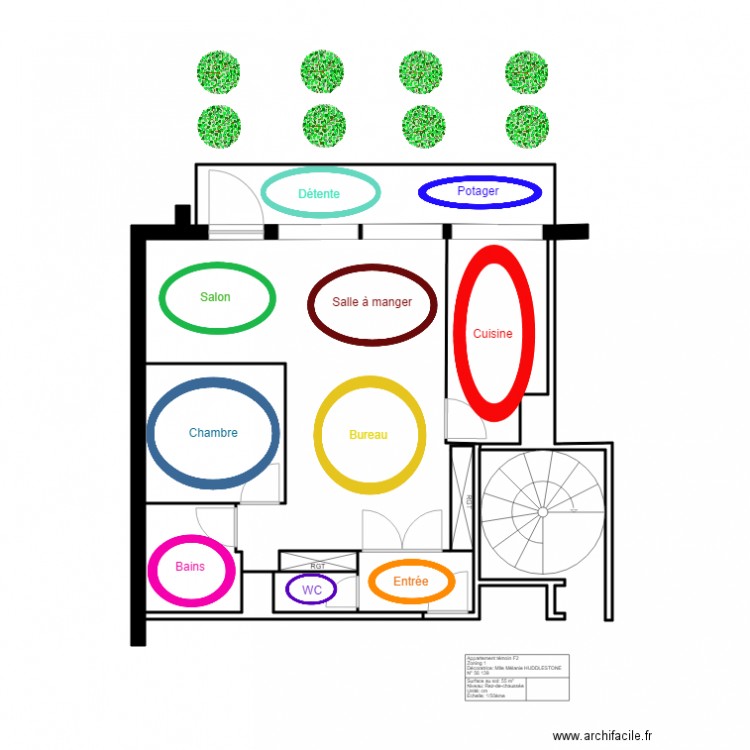 Appartement témoin Zoning 1. Plan de 0 pièce et 0 m2