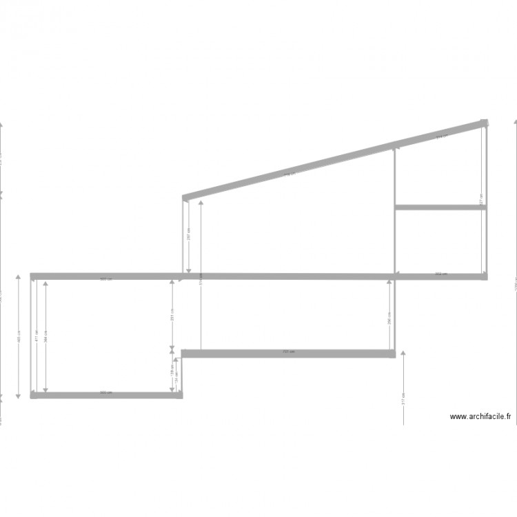 coupe. Plan de 0 pièce et 0 m2