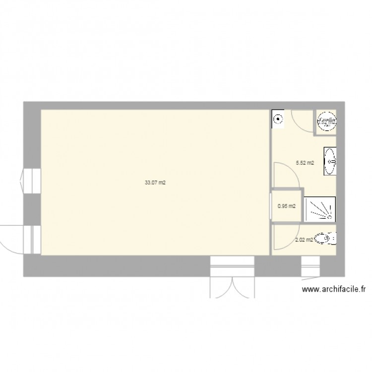 aménagement grange. Plan de 0 pièce et 0 m2