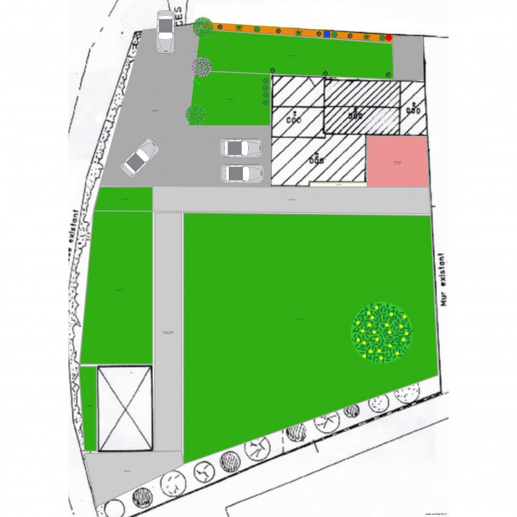 Plan aménagement extérieur1. Plan de 0 pièce et 0 m2