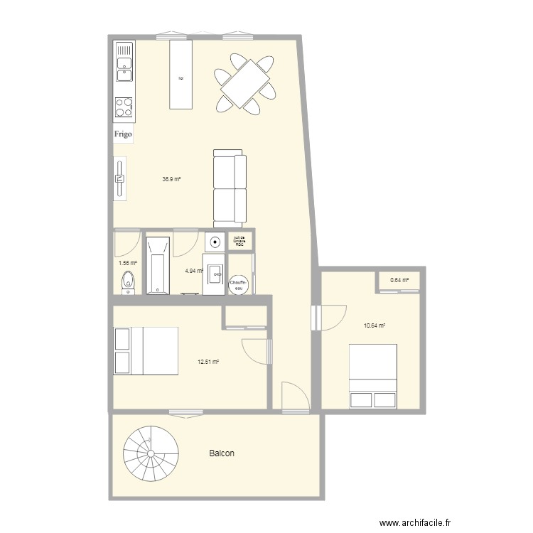 Lot 1 et 2 projet 2. Plan de 0 pièce et 0 m2