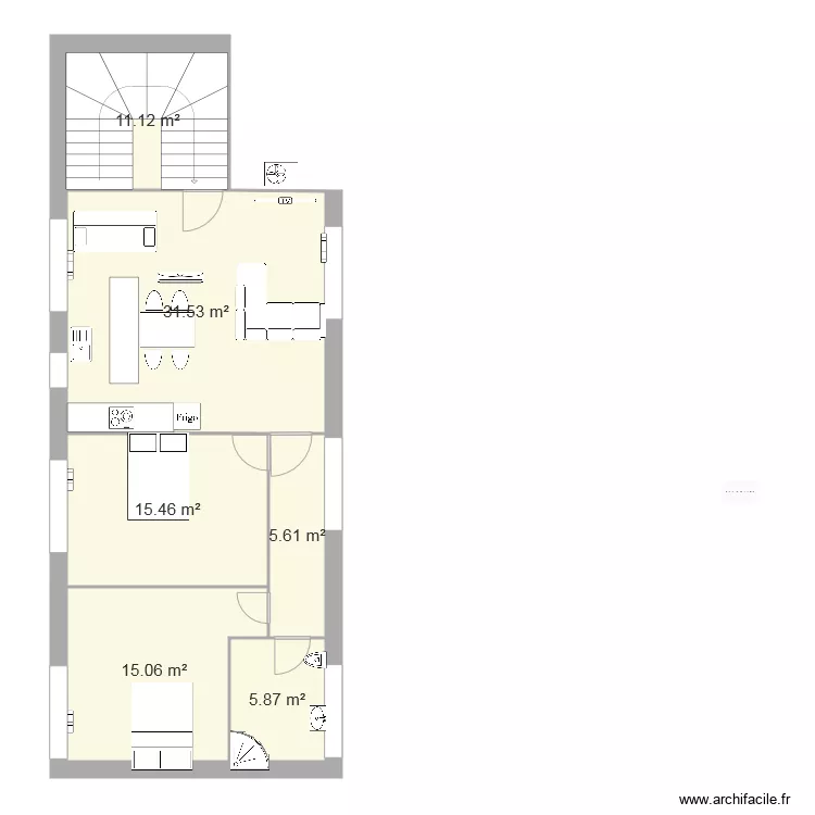 Appartement 29 D. Plan de 
