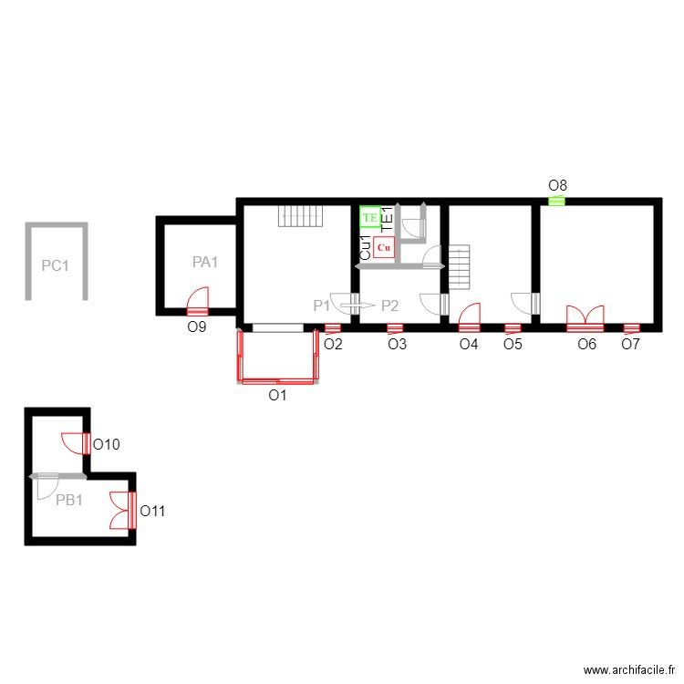 GR0008logement. Plan de 0 pièce et 0 m2