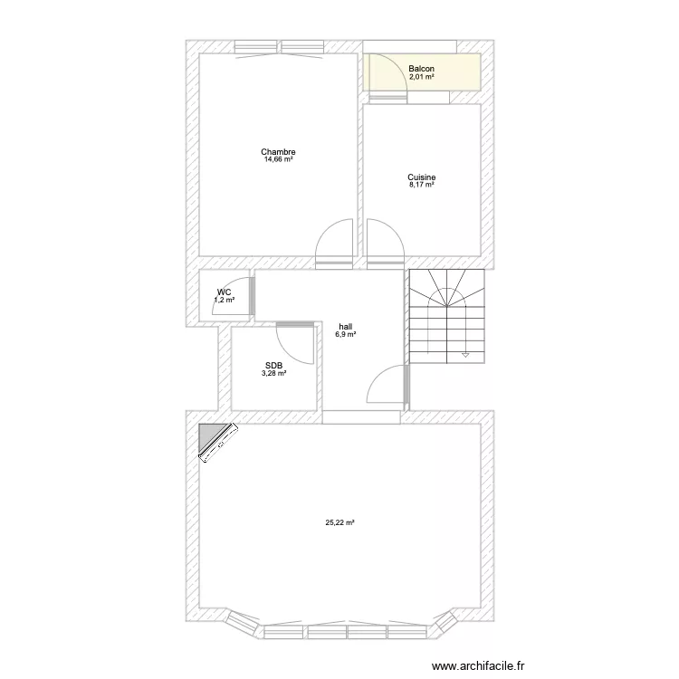 Dodon&eacute;e. Plan de 