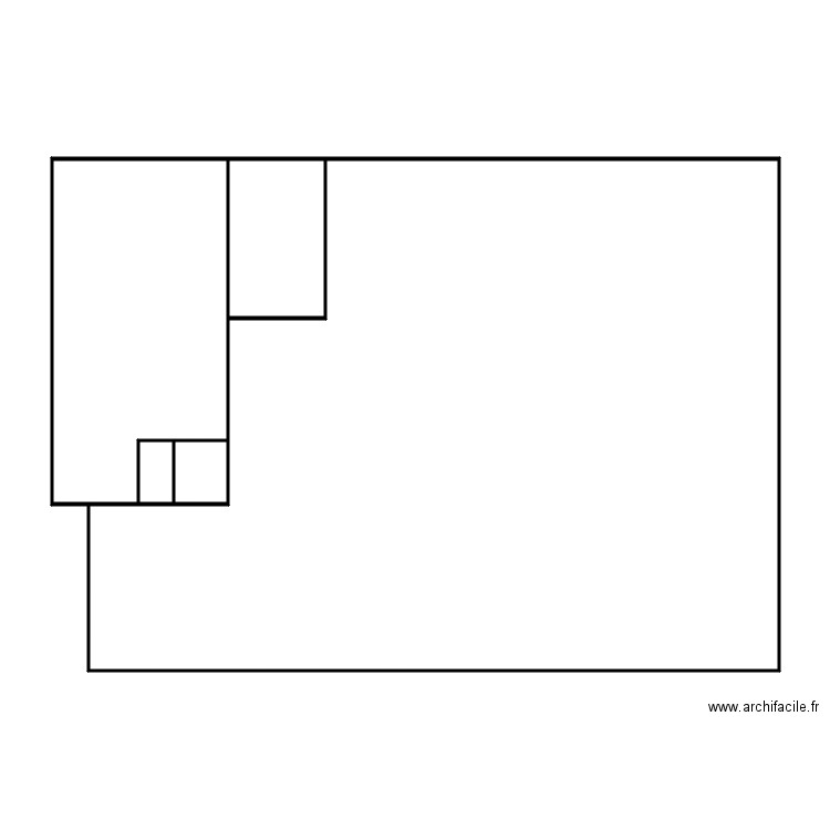 16945 croquis. Plan de 5 pièces et 137 m2