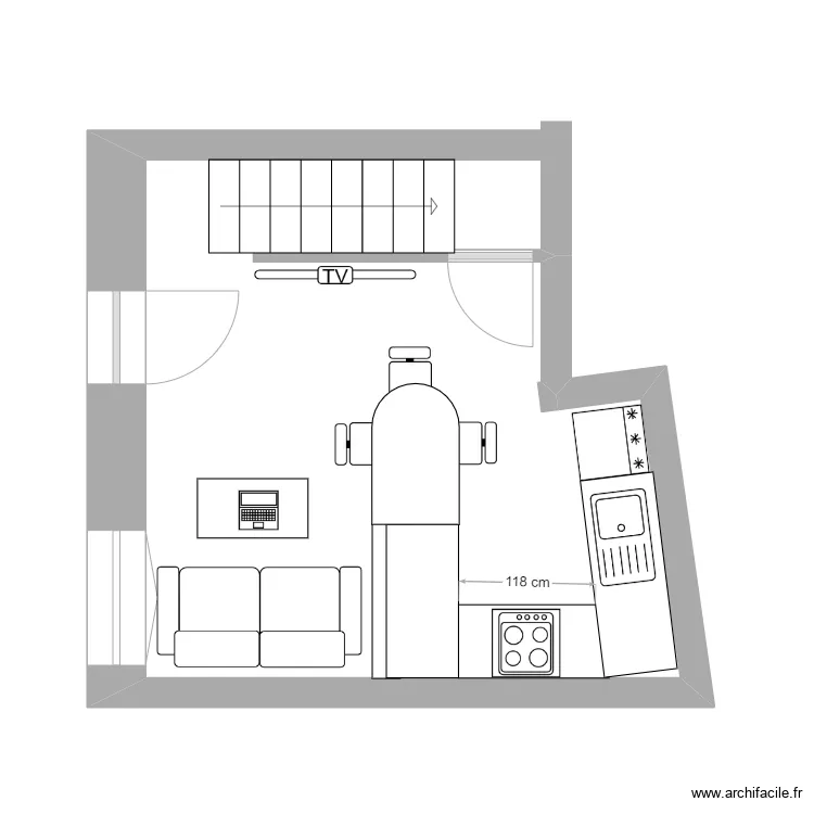 saint andr&eacute; projet 1. Plan de 