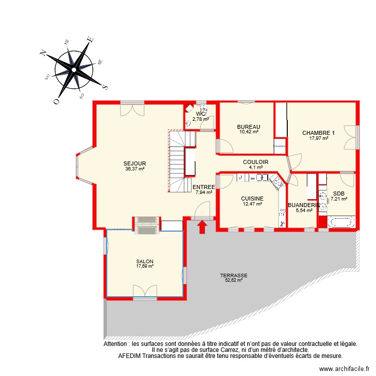 BI 6721 RDC. Plan de 0 pièce et 0 m2