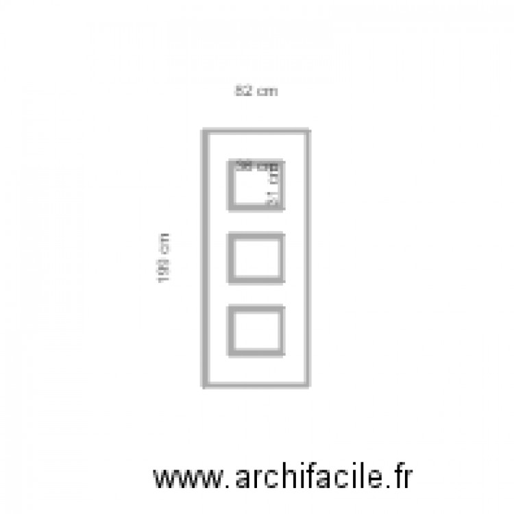 porte douche. Plan de 0 pièce et 0 m2