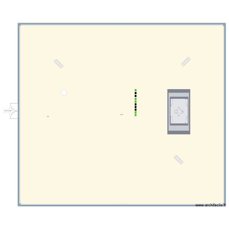 RNJ - Salle plénière. Plan de 1 pièce et -1734 m2