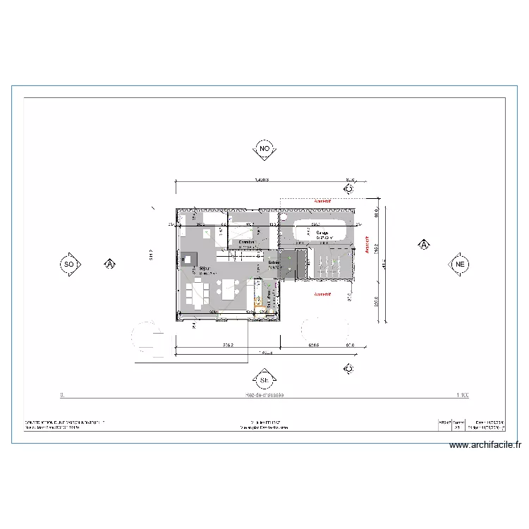 Plan rez electrique. Plan de 