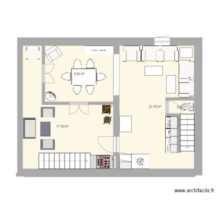 1ermicanosaménagéDIMENSIONSavec pièces et wcdv. Plan de 0 pièce et 0 m2