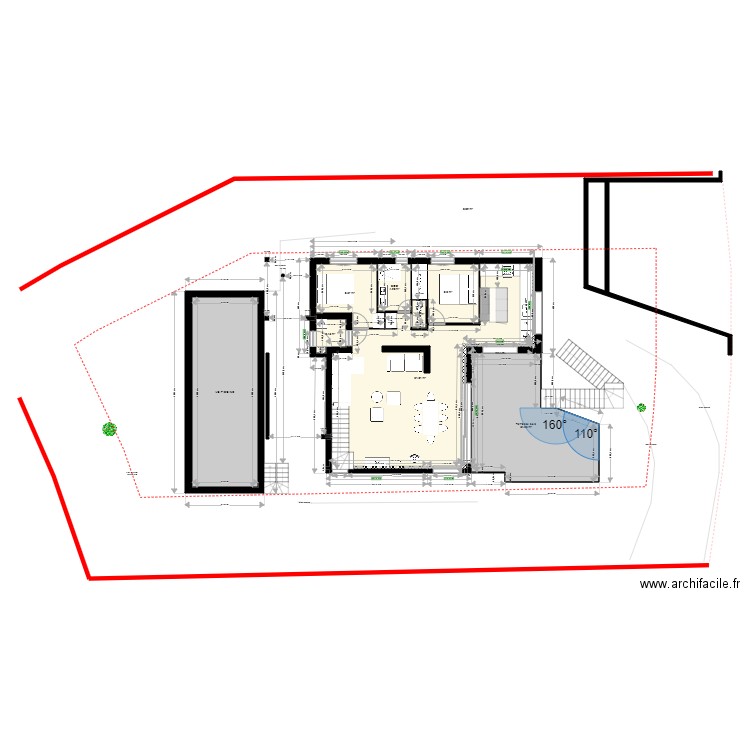 STM M04 1. Plan de 24 pièces et 268 m2