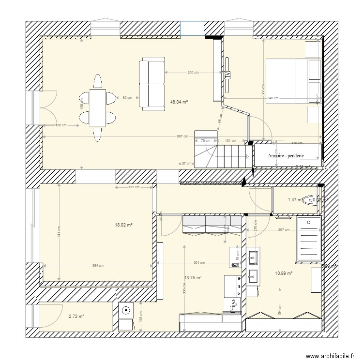 Maison RDC futur. Plan de 0 pièce et 0 m2
