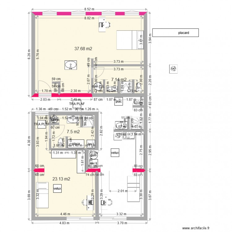 BONNAC PLAN 1 T2 et 2 studios der 2 15 NOV 9. Plan de 0 pièce et 0 m2