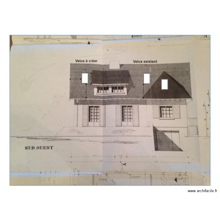 Projet Velux Façade. Plan de 0 pièce et 0 m2