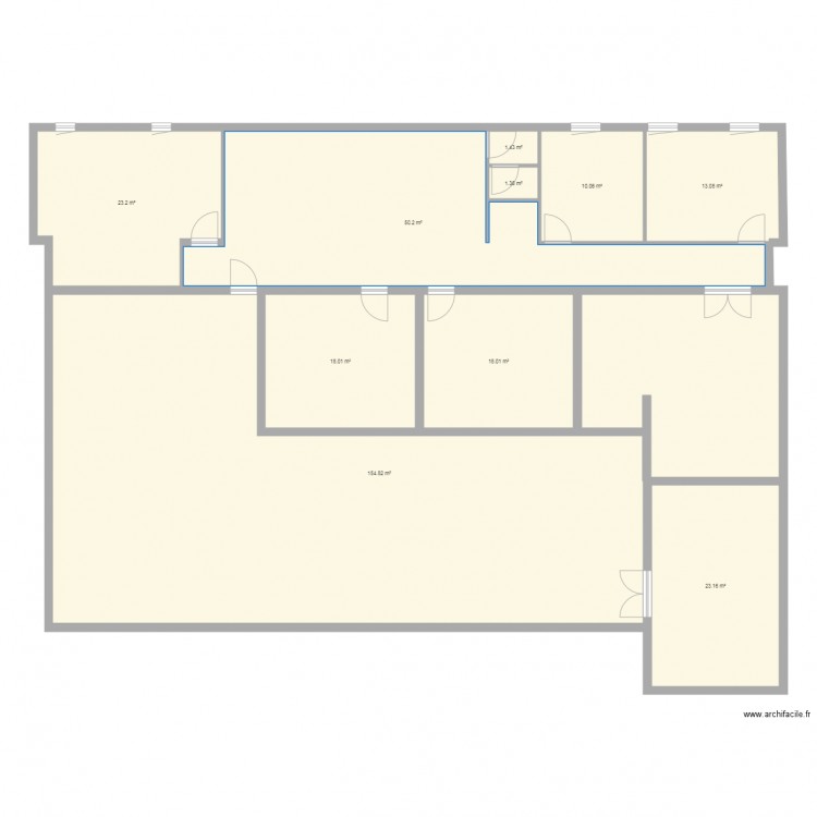 bureau. Plan de 0 pièce et 0 m2