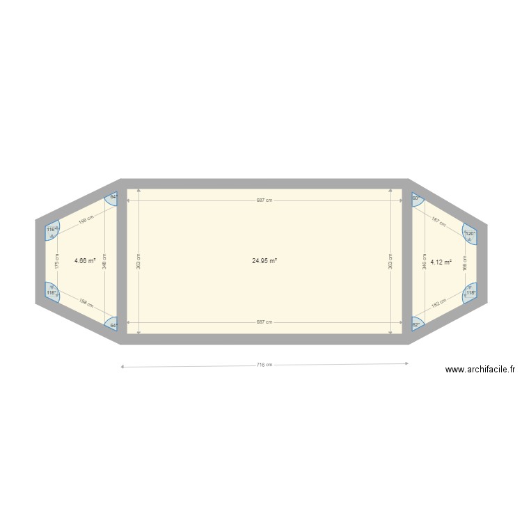 piscine. Plan de 0 pièce et 0 m2