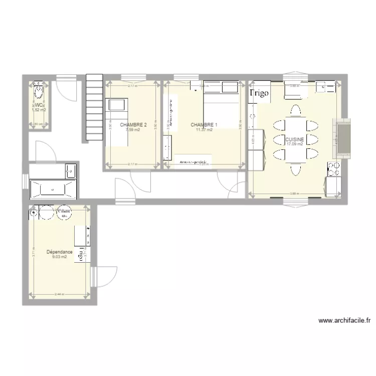 chez yvonne1. Plan de 