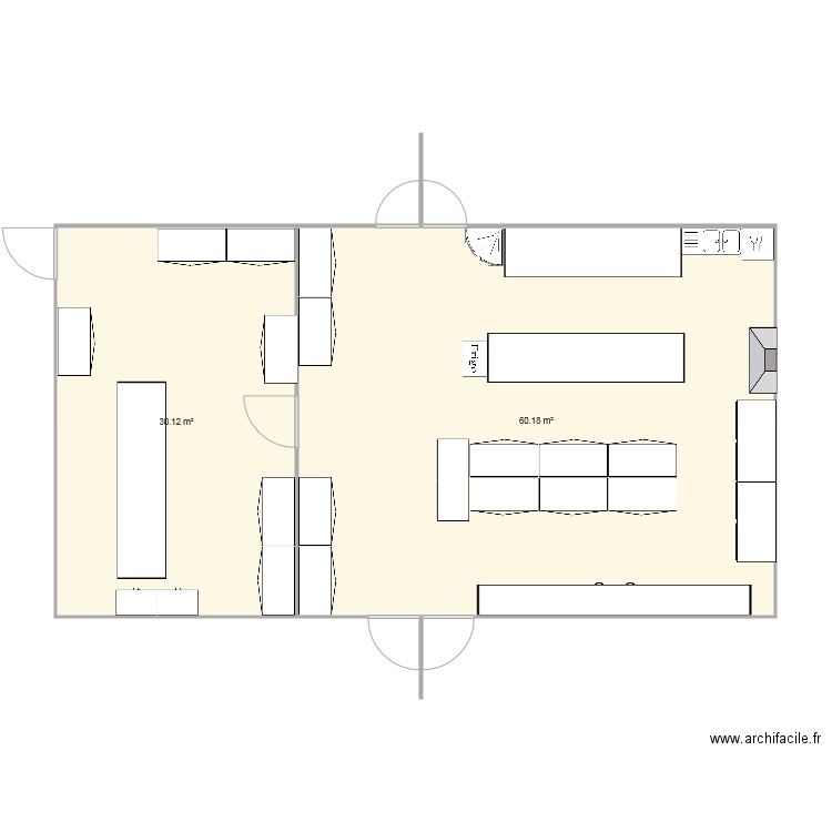 labo chimie algeco. Plan de 0 pièce et 0 m2