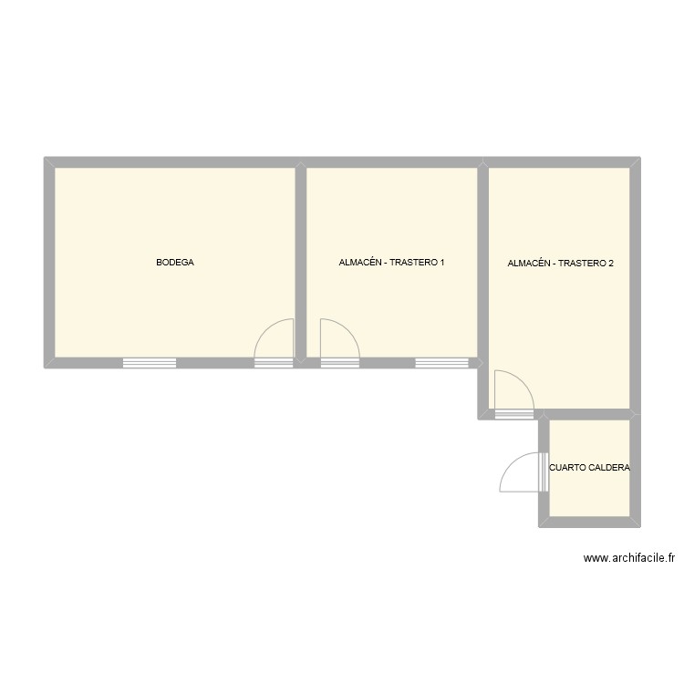 EUFEMIA MALLEN TRASTEROS. Plan de 4 pièces et 51 m2