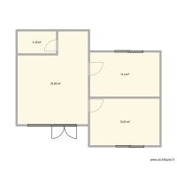 Plan Studio 50m2 avant modif