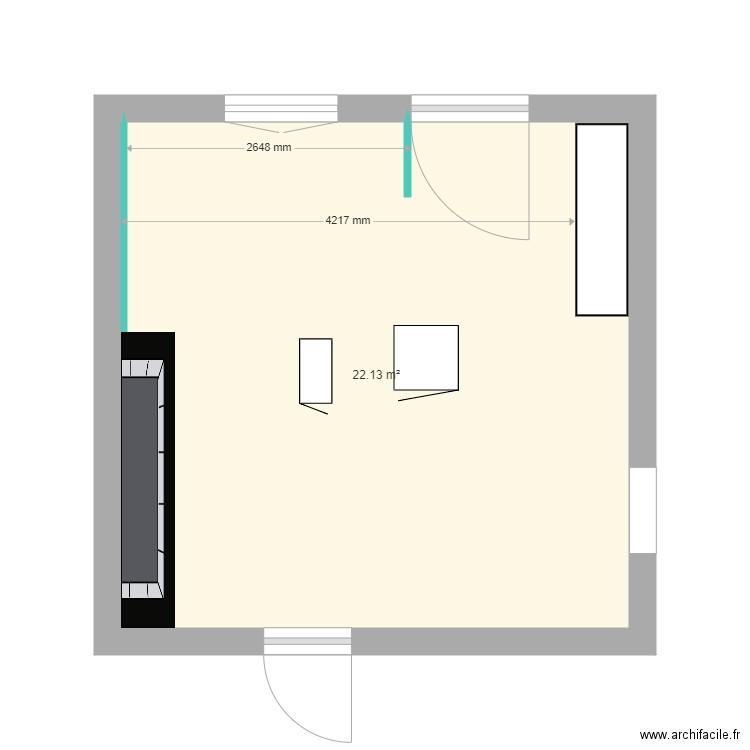 2 Cuisine MARTINE et PATRICE placo. Plan de 0 pièce et 0 m2