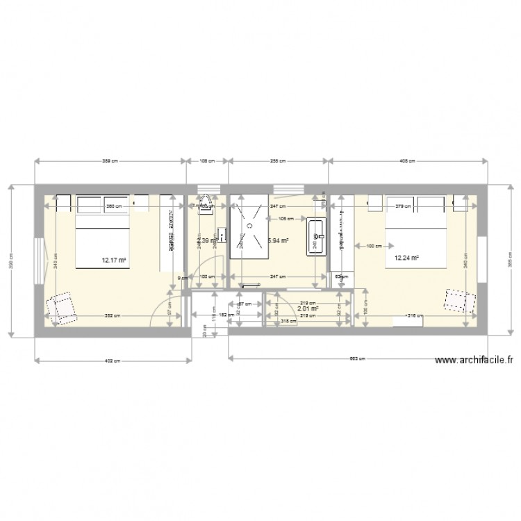 chambre parentale 3  chambre arthur WC. Plan de 0 pièce et 0 m2