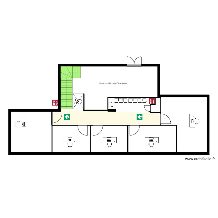Centre Mirabeau etage. Plan de 