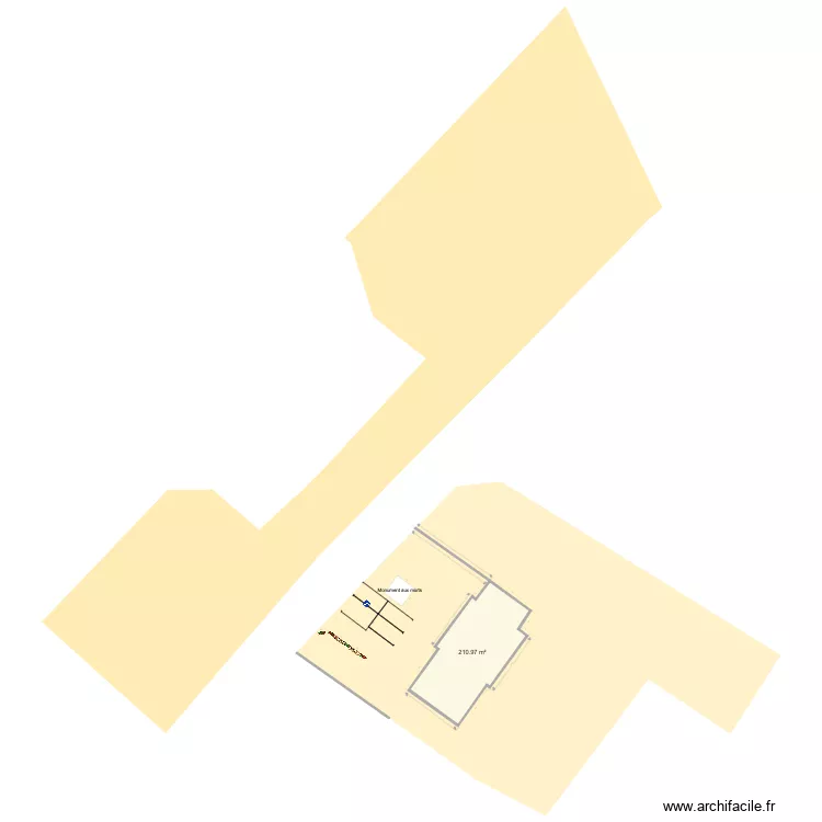 parking &eacute;cole. Plan de 
