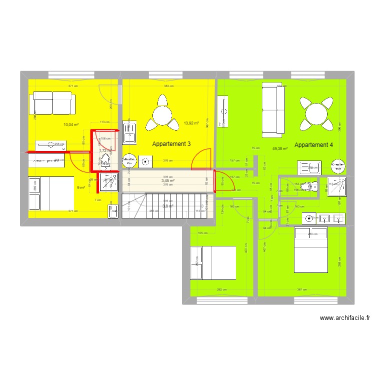 Immeuble NAY étage. Plan de 0 pièce et 0 m2