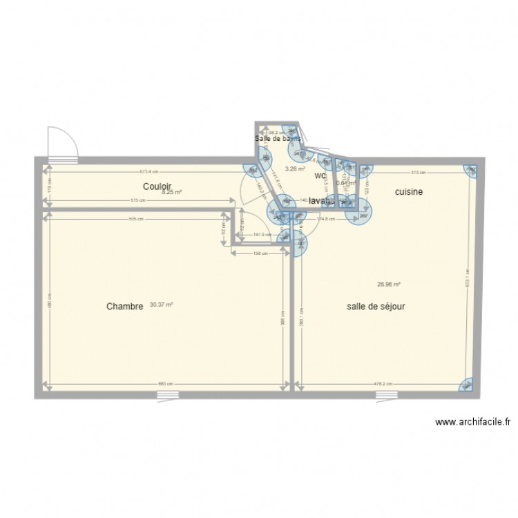 plan du 5ème gauche. Plan de 0 pièce et 0 m2