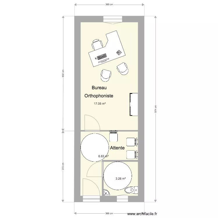 Orthophoniste. Plan de 