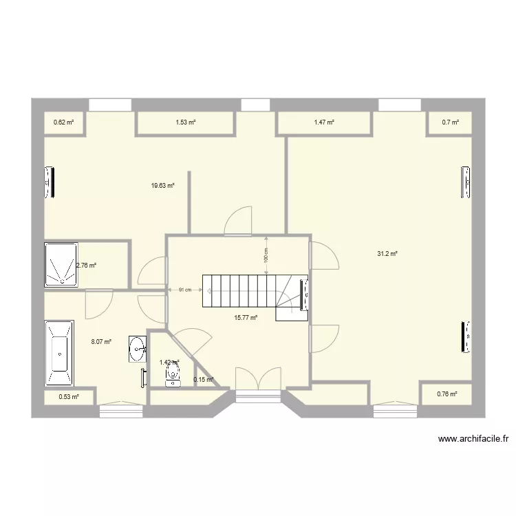 boutigny ETAGE 12 12 2020 SPLIT. Plan de 