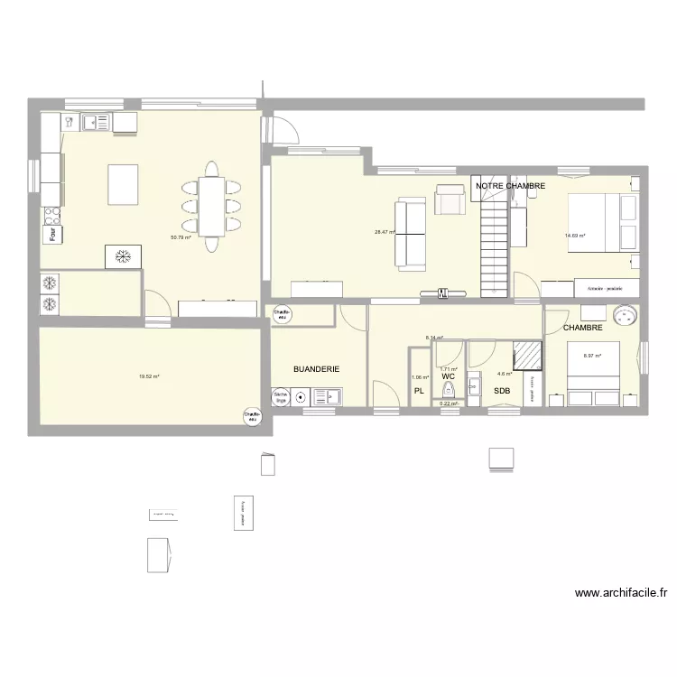 LA ROQUE SB ET BB II. Plan de 
