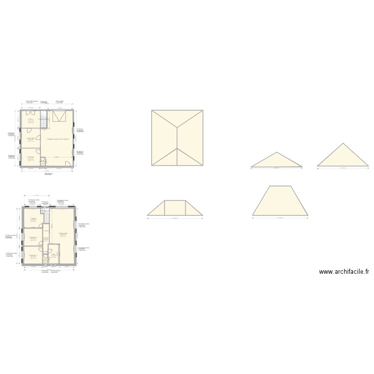 MONTET Marcelle. Plan de 0 pièce et 0 m2