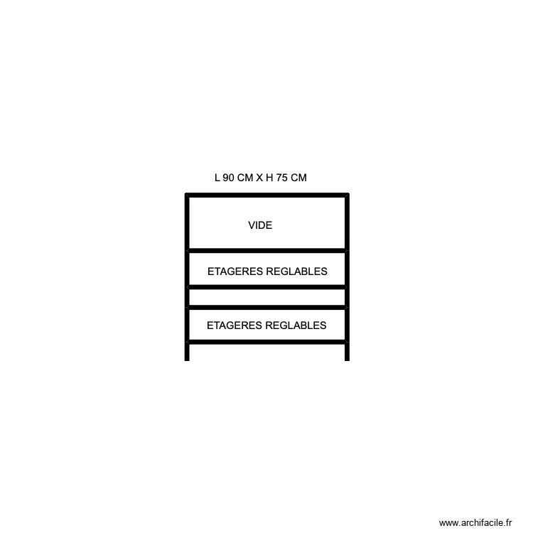 meuble paroisse 3. Plan de 